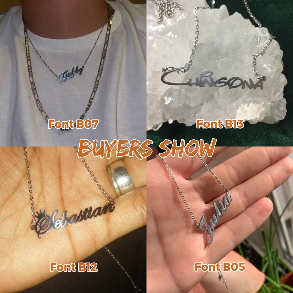 Custom Necklace Name (BUY 1 GET 1 FREE)